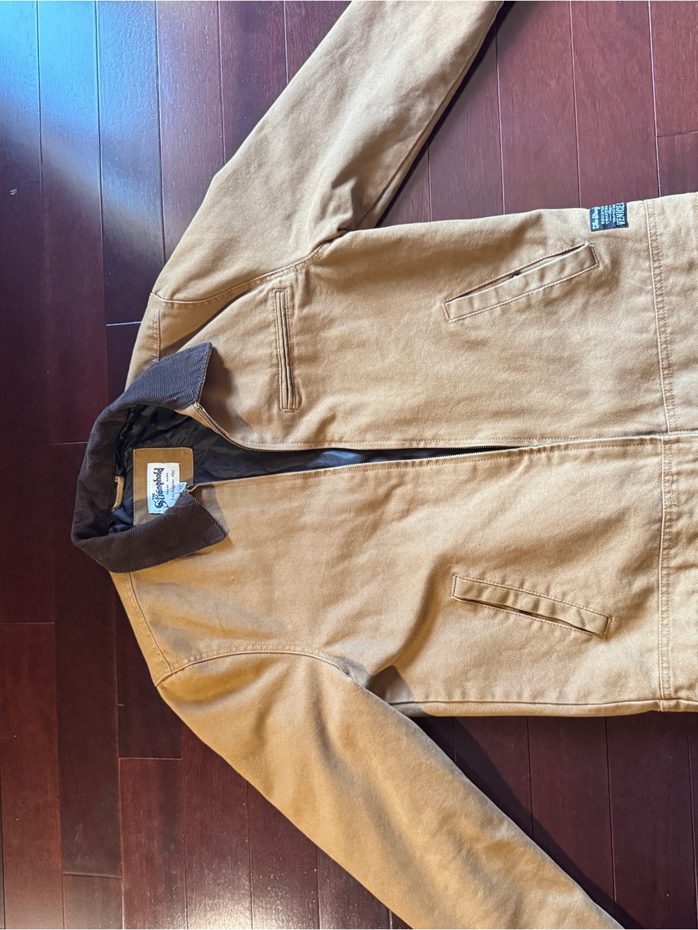 Tan Canvas Work Jacket - Men's